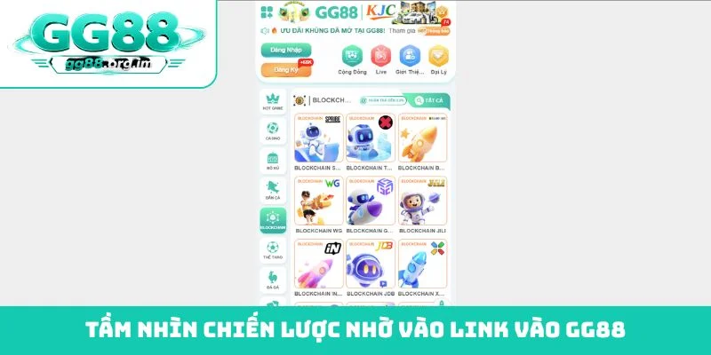 Tầm nhìn chiến lược nhờ vào link vào GG88