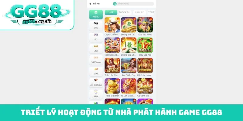 Triết lý hoạt động từ nhà phát hành game GG88